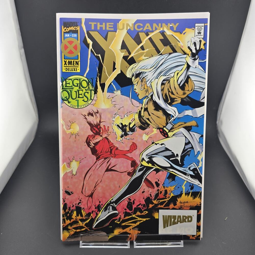 UNCANNY X-MEN #320 Wizard Gold Variant Marvel 1995 NM 9.2/9.4 Legion Quest Part